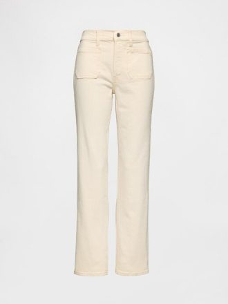 Schmale, gerade Jeans mit hohem Bund im 90er-Stil