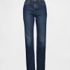 Schmale, gerade Jeans mit hohem Bund im 90er-Stil Schmale, gerade Jeans mit hohem Bund im 90er-Stil