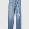 Schmale, gerade Jeans mit hohem Bund im 90er-Stil Schmale, gerade Jeans mit hohem Bund im 90er-Stil