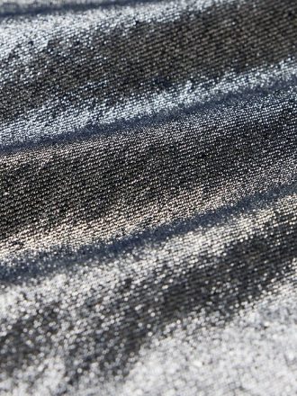 Schmale, gerade Jeans mit hohem Bund und Metallic-Effekt im 90er-Stil