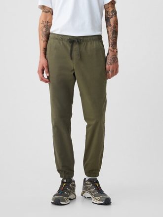 Schmale Jogginghose aus Canvas