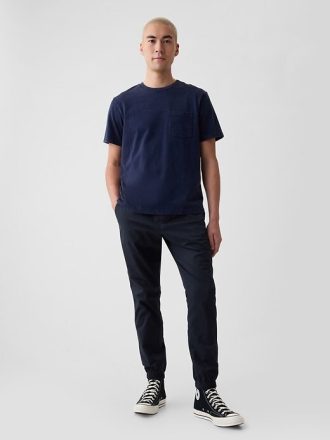 Schmale Jogginghose aus Canvas