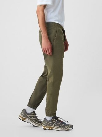 Schmale Jogginghose aus Canvas