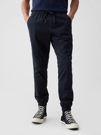 Schmale Jogginghose aus Canvas