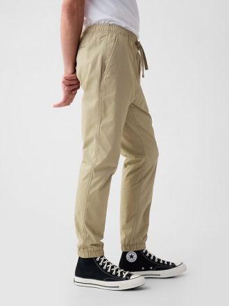 Schmale Jogginghose aus Canvas