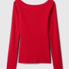Schulterfreies Pullover-Oberteil