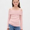 Schulterfreies Softspun-Ripp-Sweatshirt für Kinder Schulterfreies Softspun-Ripp-Sweatshirt für Kinder