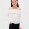 Schulterfreies Softspun-Ripp-Sweatshirt für Kinder Schulterfreies Softspun-Ripp-Sweatshirt für Kinder