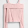 Schulterfreies Softspun-Ripp-Sweatshirt für Kinder Schulterfreies Softspun-Ripp-Sweatshirt für Kinder