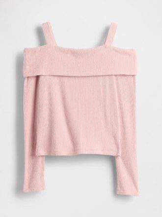 Schulterfreies Softspun-Ripp-Sweatshirt für Kinder