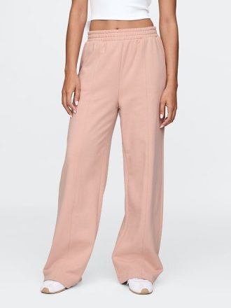 Schwere, gerade geschnittene Sweathose aus French Terry mit Nähten