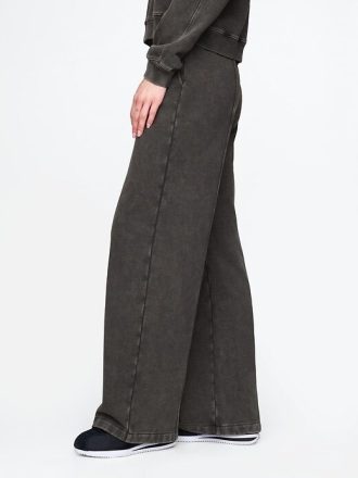 Schwere, gerade geschnittene Sweathose aus French Terry mit Nähten