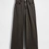 Schwere Sweatpant-Jeans aus French Terry mit weitem Bein Schwere Sweatpant-Jeans aus French Terry mit weitem Bein