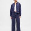 Schwere Sweatpant-Jeans aus French Terry mit weitem Bein Schwere Sweatpant-Jeans aus French Terry mit weitem Bein