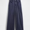 Schwere Sweatpant-Jeans aus French Terry mit weitem Bein Schwere Sweatpant-Jeans aus French Terry mit weitem Bein