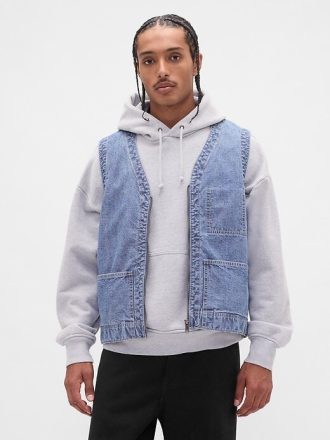 Schwere Utility-Weste aus Denim