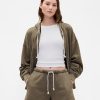 Schwerer French Terry Oversize-Kapuzenpullover mit Reißverschluss Schwerer French Terry Oversize-Kapuzenpullover mit Reißverschluss