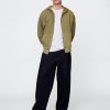 Schwerer French Terry Oversize-Kapuzenpullover mit Reißverschluss Schwerer French Terry Oversize-Kapuzenpullover mit Reißverschluss