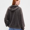 Schwerer French Terry Oversize-Kapuzenpullover mit Reißverschluss Schwerer French Terry Oversize-Kapuzenpullover mit Reißverschluss