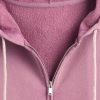 Schwerer French Terry Oversize-Kapuzenpullover mit Reißverschluss Schwerer French Terry Oversize-Kapuzenpullover mit Reißverschluss