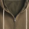 Schwerer French Terry Oversize-Kapuzenpullover mit Reißverschluss Schwerer French Terry Oversize-Kapuzenpullover mit Reißverschluss