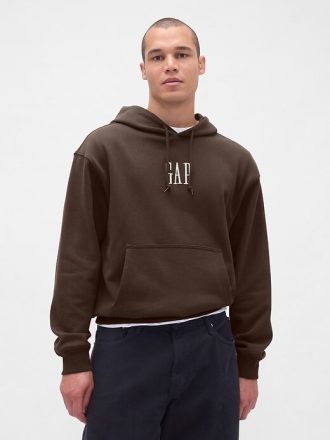 Schwerer Oversize-Hoodie mit Logo