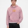 Schwerer Oversize-Hoodie mit Logo Schwerer Oversize-Hoodie mit Logo