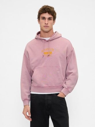 Schwerer Oversize-Hoodie mit Logo