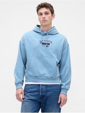 Schwerer Oversize-Hoodie mit Logo