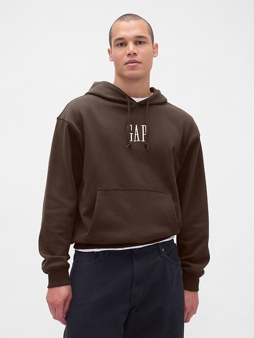 Schwerer Oversize-Hoodie mit Logo Schwerer Oversize-Hoodie mit Logo