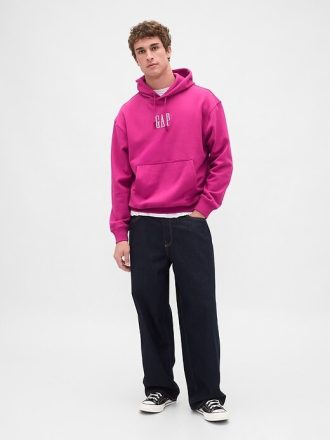 Schwerer Oversize-Hoodie mit Logo