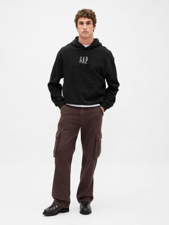 Schwerer Oversize-Hoodie mit Logo