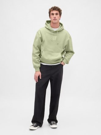 Schwerer Oversize-Hoodie mit Logo