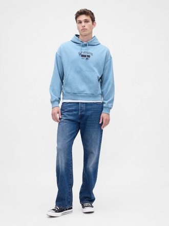 Schwerer Oversize-Hoodie mit Logo