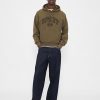 Schwerer Oversize-Kapuzenpullover mit kurzem Logo Schwerer Oversize-Kapuzenpullover mit kurzem Logo