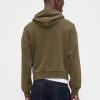 Schwerer Oversize-Kapuzenpullover mit kurzem Logo Schwerer Oversize-Kapuzenpullover mit kurzem Logo