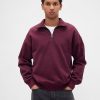 Schwerer Oversize-Pullover mit Viertelreißverschluss Schwerer Oversize-Pullover mit Viertelreißverschluss