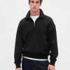 Schwerer Oversize-Pullover mit Viertelreißverschluss Schwerer Oversize-Pullover mit Viertelreißverschluss