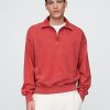 Schwerer Oversize-Pullover mit Viertelreißverschluss Schwerer Oversize-Pullover mit Viertelreißverschluss