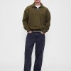 Schwerer Oversize-Pullover mit Viertelreißverschluss Schwerer Oversize-Pullover mit Viertelreißverschluss