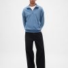 Schwerer Oversize-Pullover mit Viertelreißverschluss Schwerer Oversize-Pullover mit Viertelreißverschluss