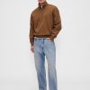 Schwerer Oversize-Pullover mit Viertelreißverschluss Schwerer Oversize-Pullover mit Viertelreißverschluss