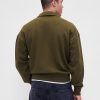 Schwerer Oversize-Pullover mit Viertelreißverschluss Schwerer Oversize-Pullover mit Viertelreißverschluss