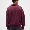 Schwerer Oversize-Pullover mit Viertelreißverschluss Schwerer Oversize-Pullover mit Viertelreißverschluss