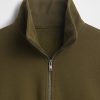 Schwerer Oversize-Pullover mit Viertelreißverschluss Schwerer Oversize-Pullover mit Viertelreißverschluss