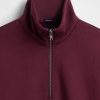 Schwerer Oversize-Pullover mit Viertelreißverschluss Schwerer Oversize-Pullover mit Viertelreißverschluss