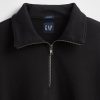 Schwerer Oversize-Pullover mit Viertelreißverschluss Schwerer Oversize-Pullover mit Viertelreißverschluss