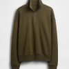 Schwerer Oversize-Pullover mit Viertelreißverschluss Schwerer Oversize-Pullover mit Viertelreißverschluss