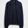 Schwerer Oversize-Pullover mit Viertelreißverschluss Schwerer Oversize-Pullover mit Viertelreißverschluss
