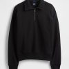 Schwerer Oversize-Pullover mit Viertelreißverschluss Schwerer Oversize-Pullover mit Viertelreißverschluss